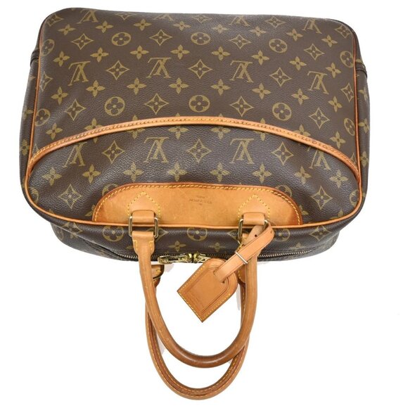 LOUIS VUITTON LV Logo Deauville Hand Bag Monogram Leather Brown M47270 89TA045 - Picture 5 of 16